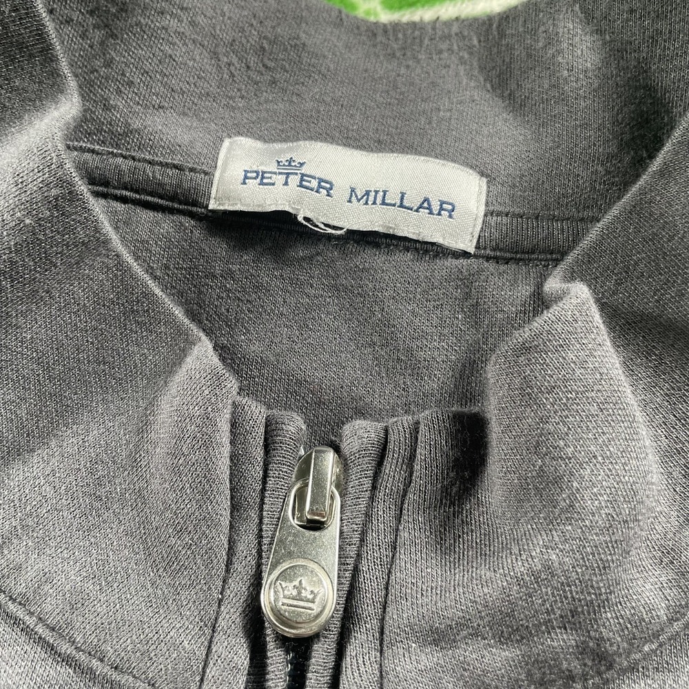 Peter Millar Men's Gray Crown Crafted Performance Golfing 1/4 Zip L/XL Read - Picture 3 of 5